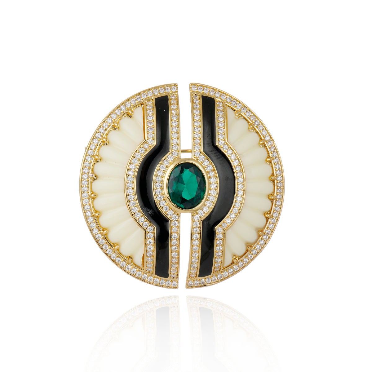 Inti Brooch White