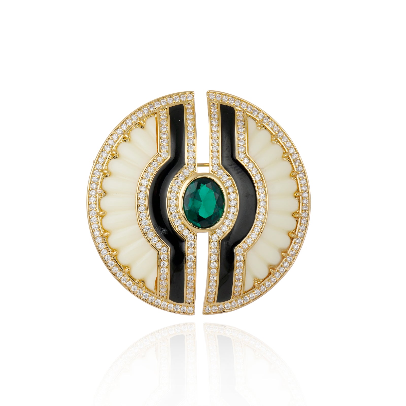 Inti Brooch White