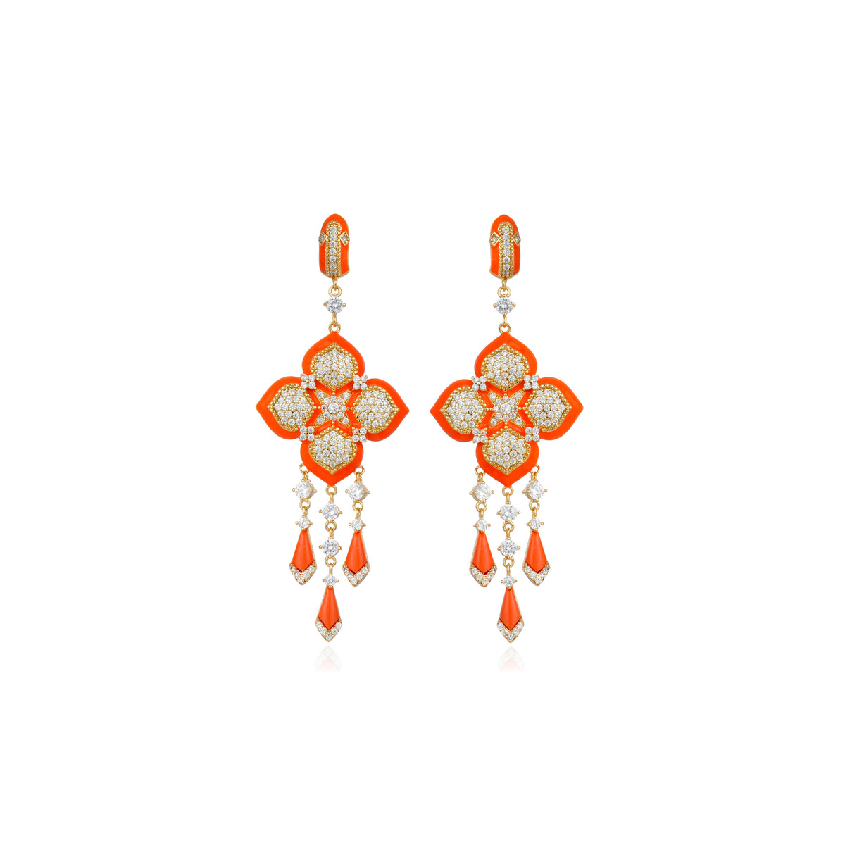 Cuzco Earrings Coral