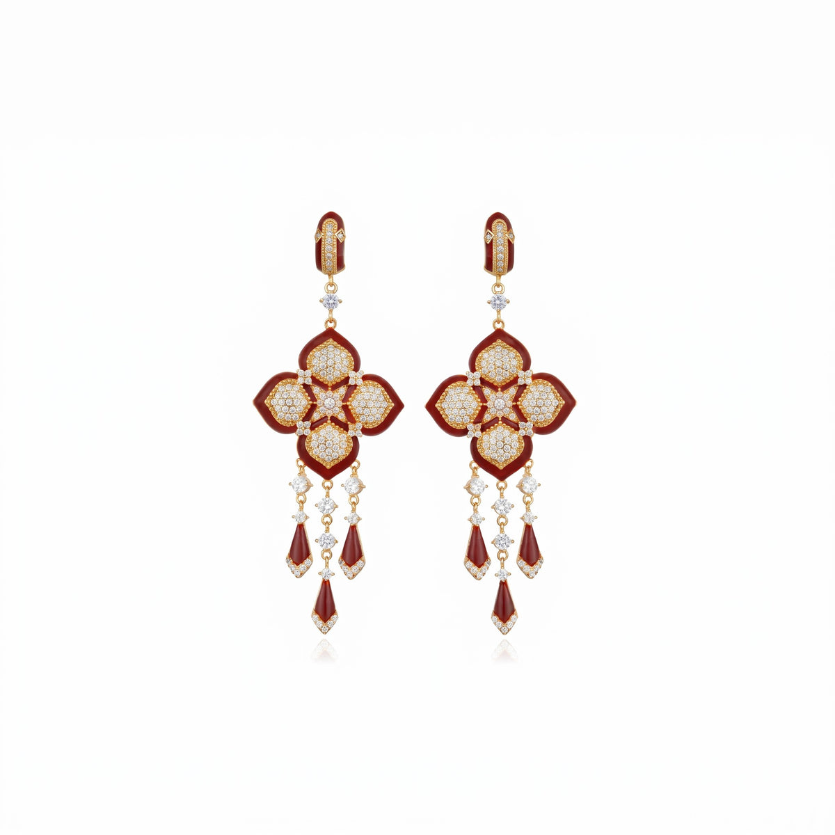 Cuzco Earrings Burgundy