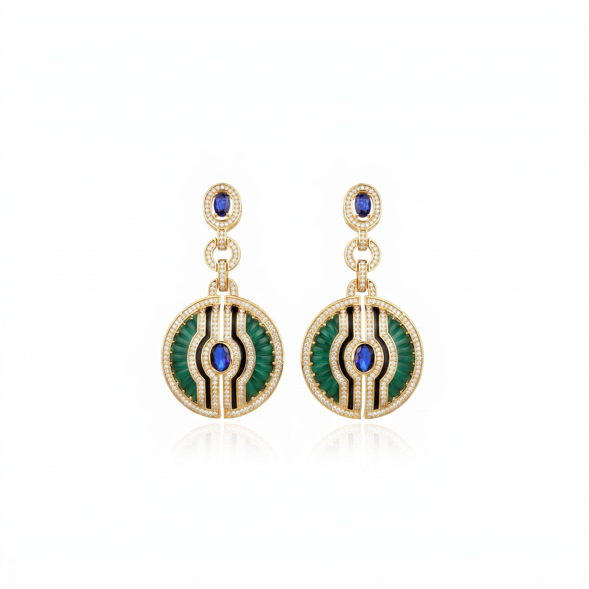 Inti Earrings Green