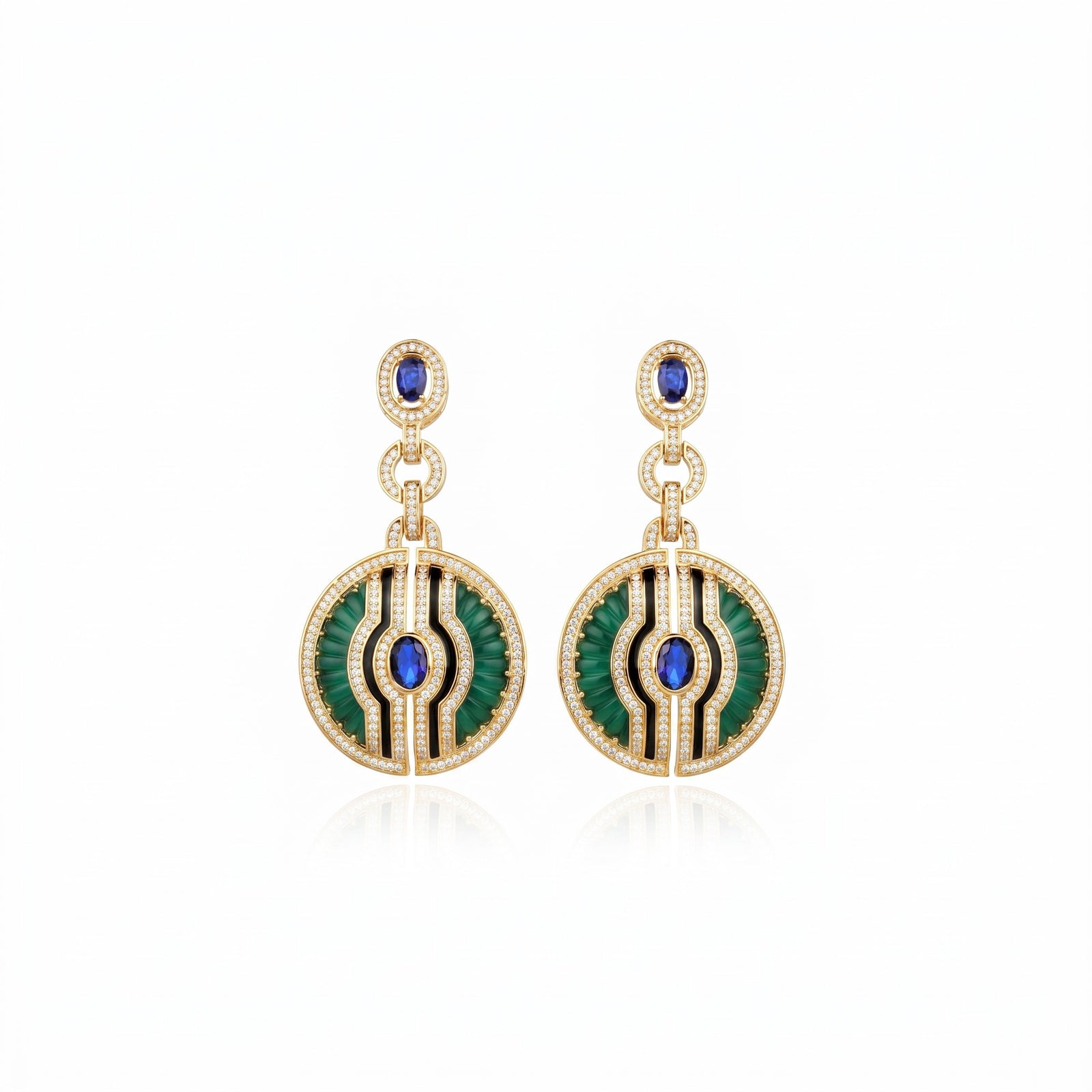 Inti Earrings Green