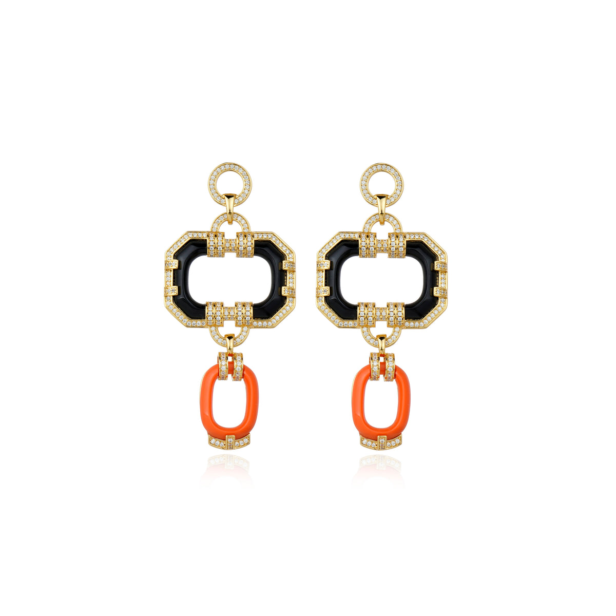 Solar Heritage Earrigns Orange