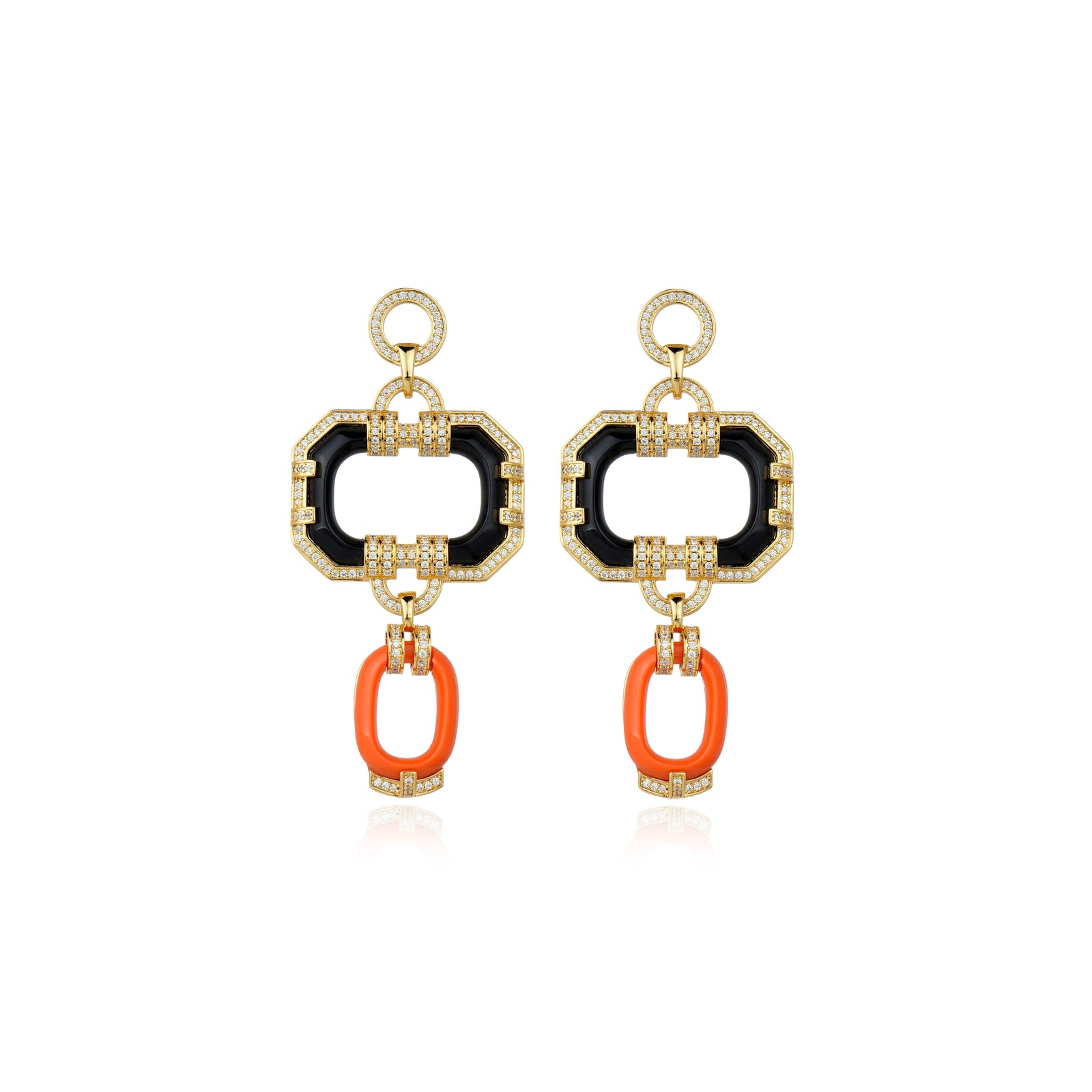 Solar Heritage Earrigns Orange