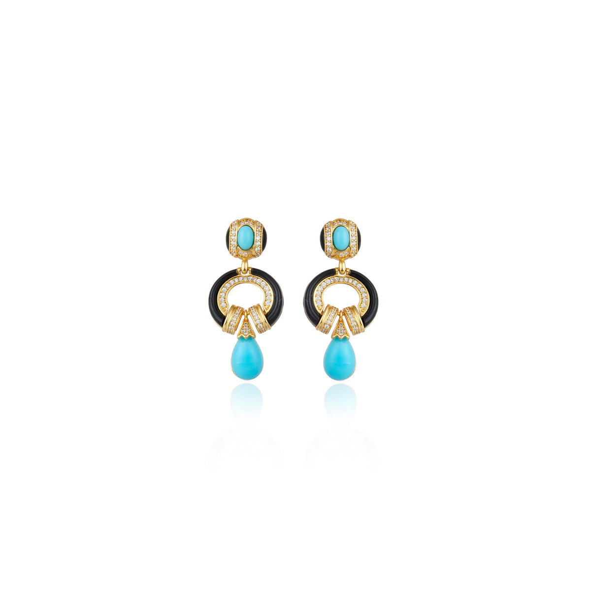 Royal Treasure Earrings Black