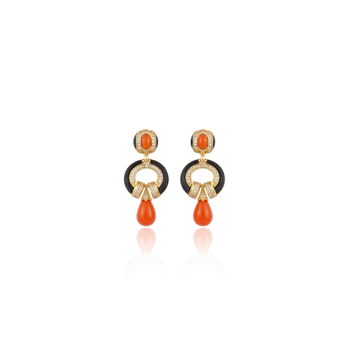 Royal Treasure Earrings Orange