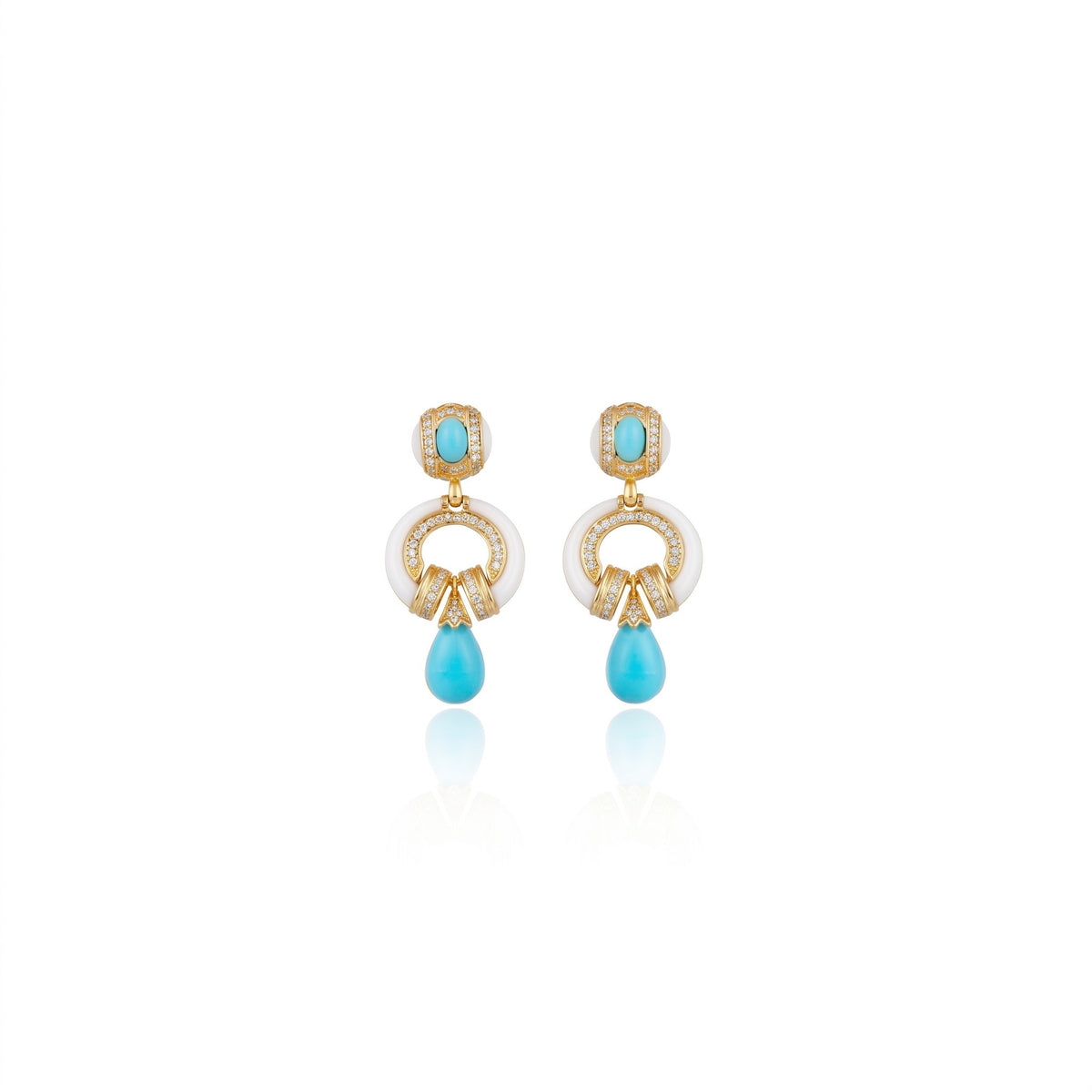 Royal Treasure Earrings Turquoise
