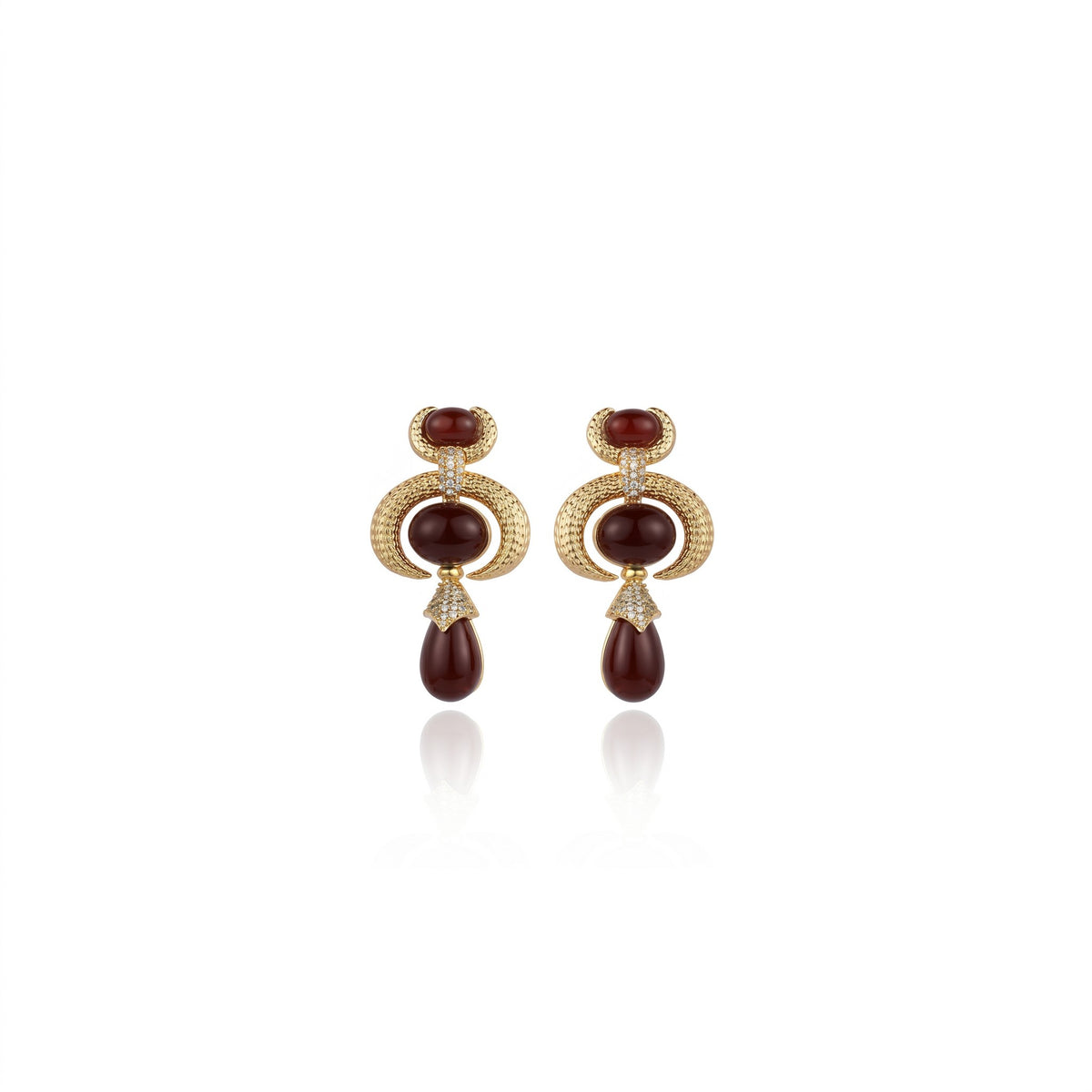 Sacred Valley Earrings Burgundy