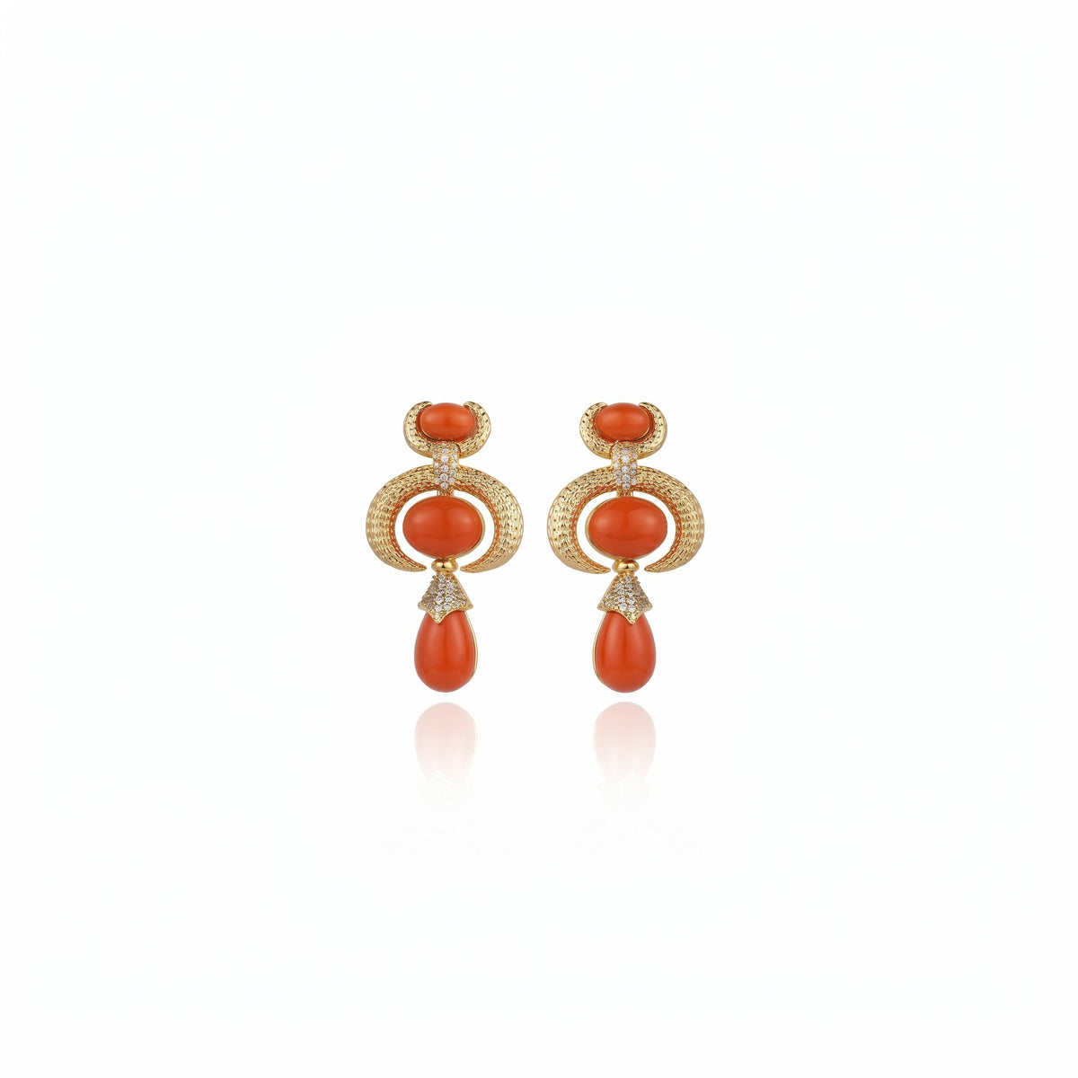 Sacred Valley Earrings Coral