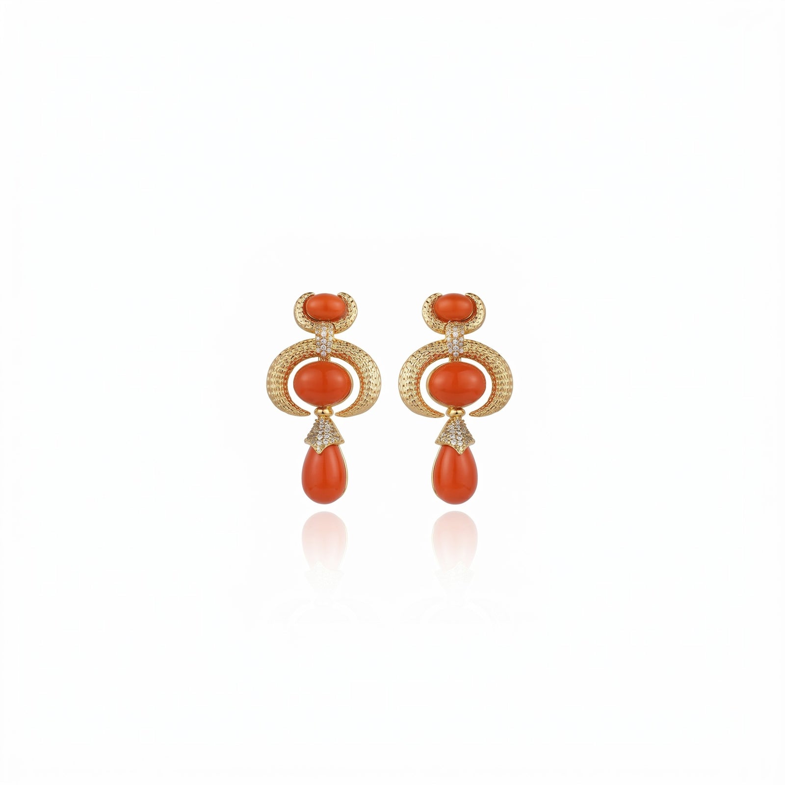 Sacred Valley Earrings Coral