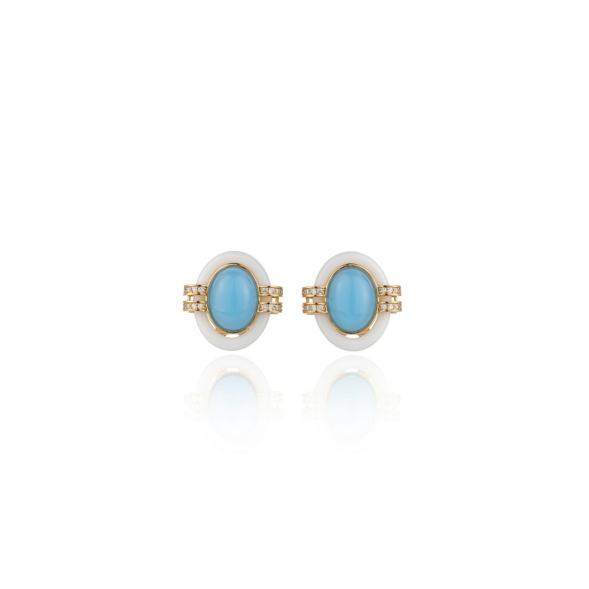 Sacred Fire Earrings Turquoise