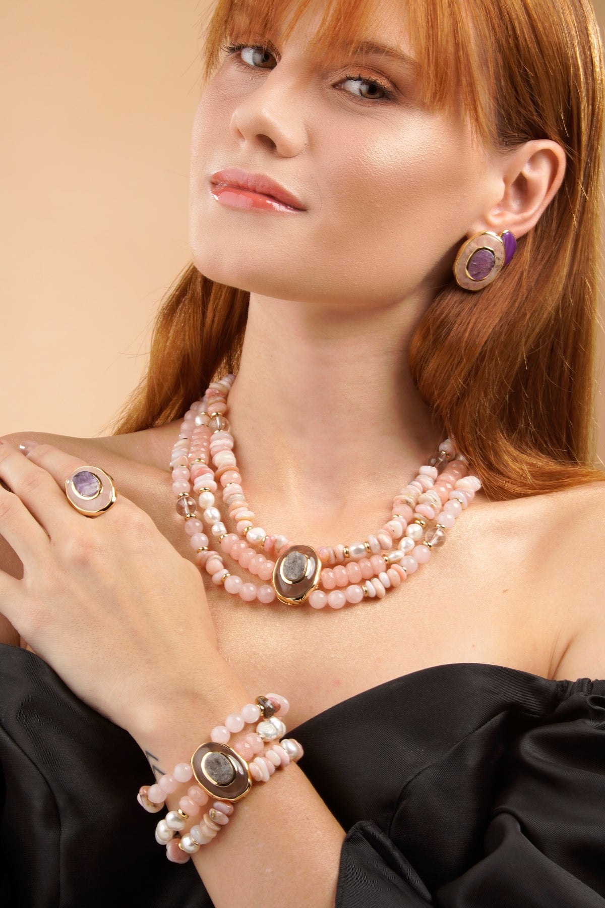 Confidence Bracelet - Rose Quartz Amethyst