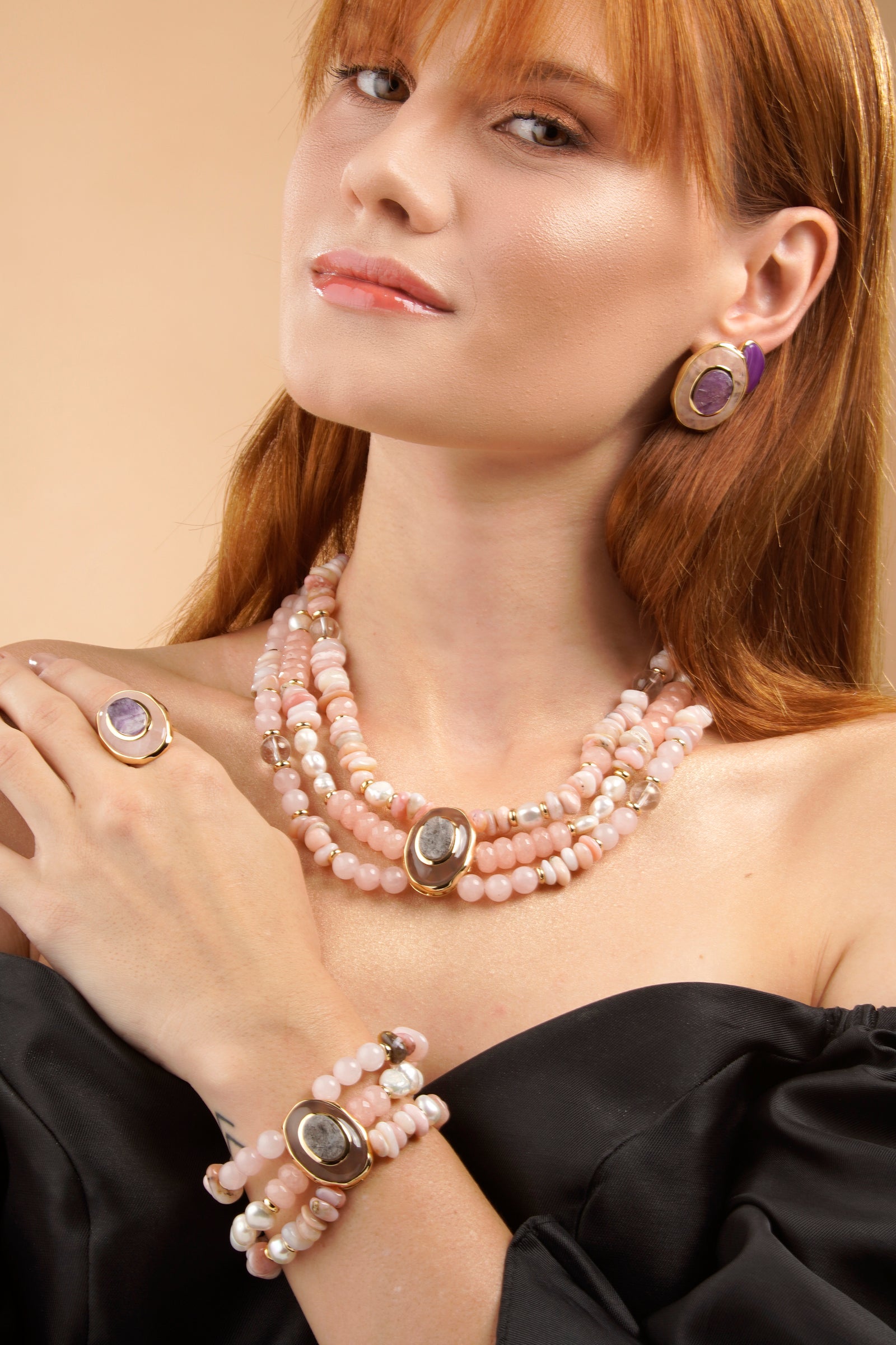 Confidence Bracelet - Rose Quartz Amethyst