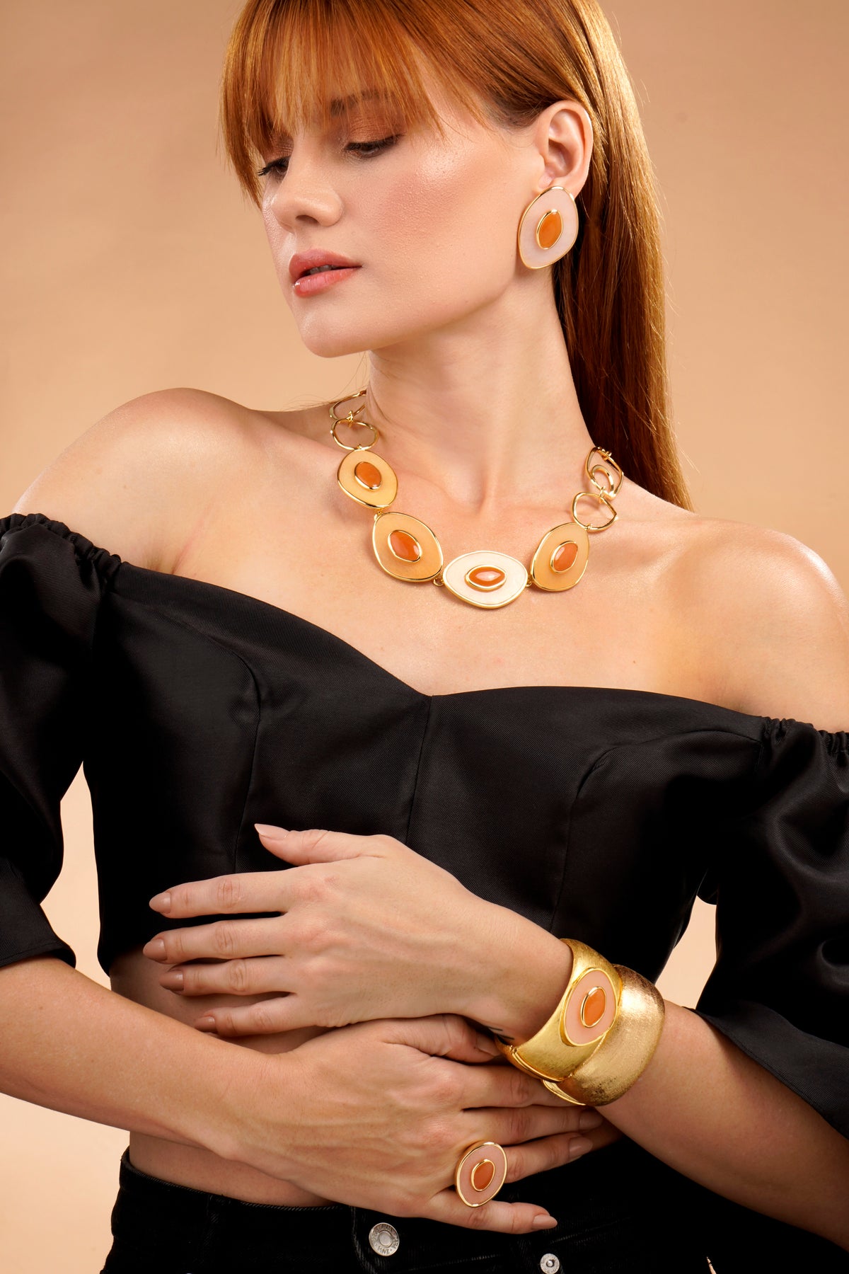 Poet Necklace - Rose Quartz