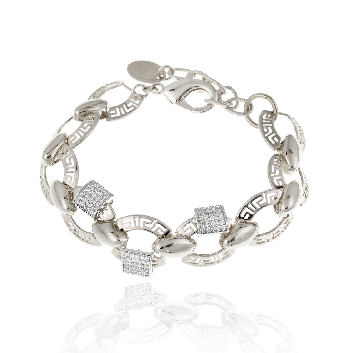 Arona Bracelet Rhodium Plated