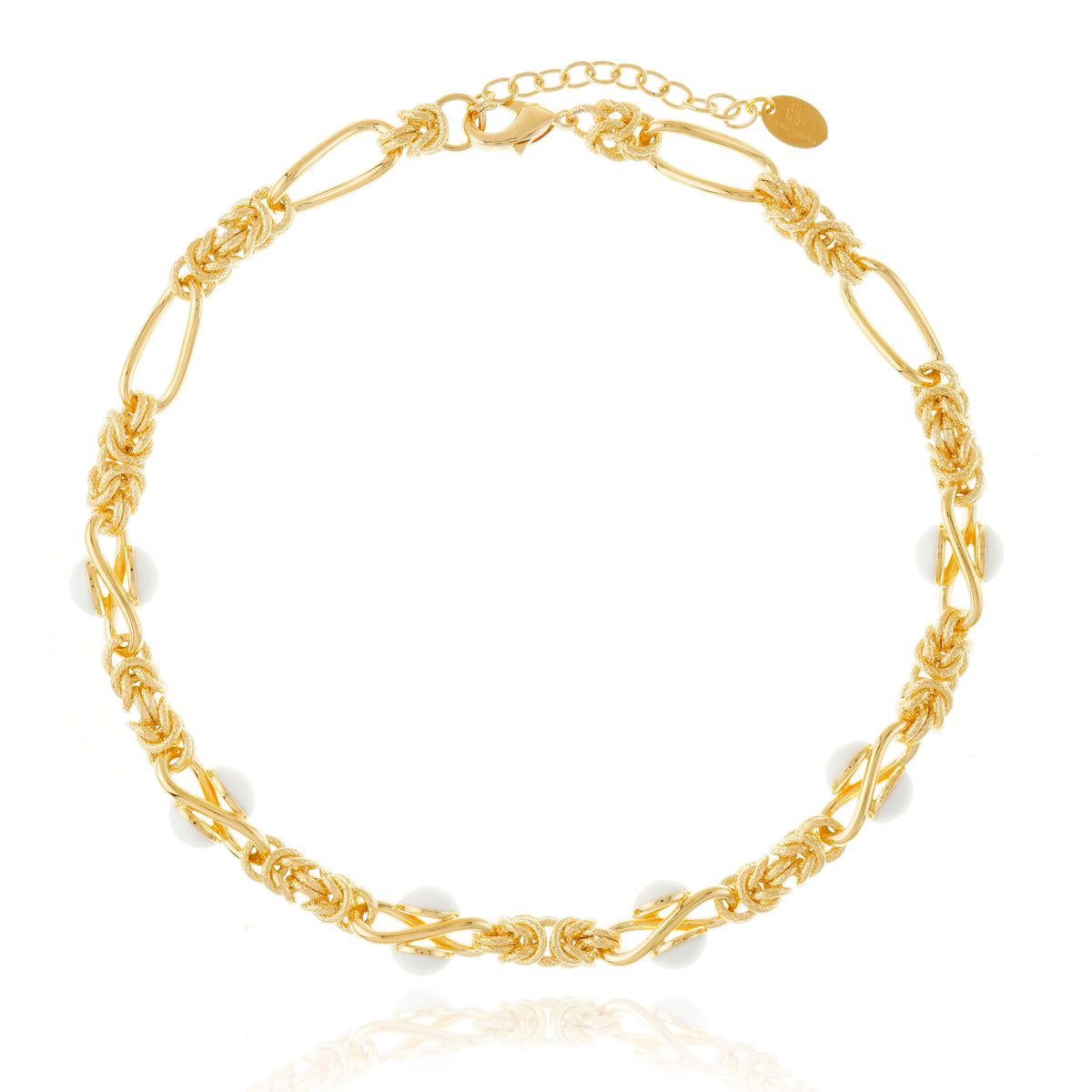 Lisanza Necklace White Agate