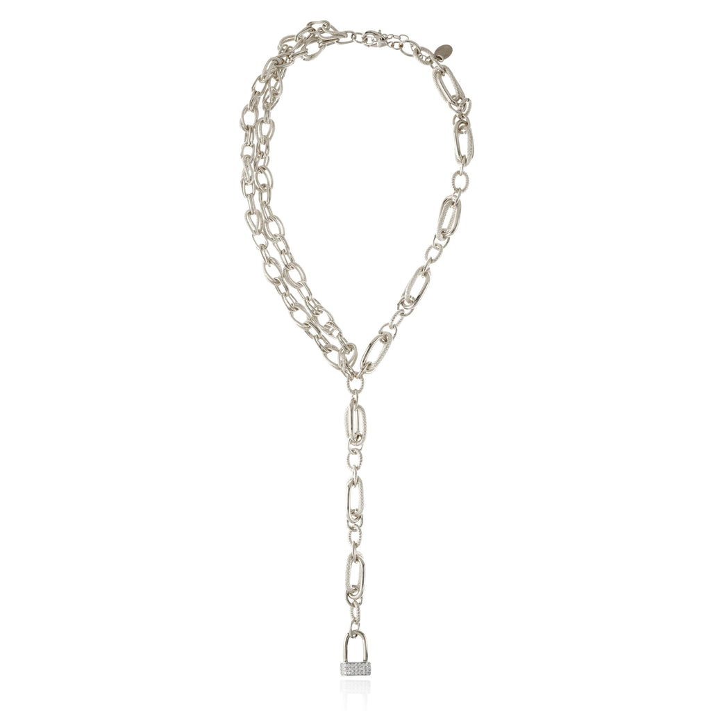 Meina Necklace Rhodium Plated - Cristina Sabatini