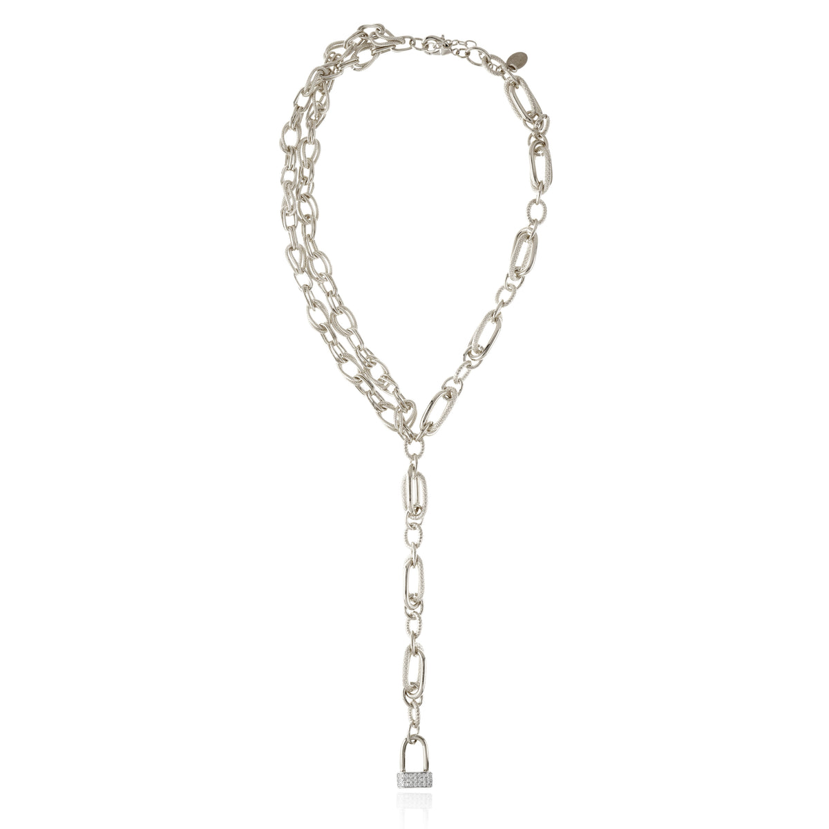 Meina Necklace Rhodium Plated