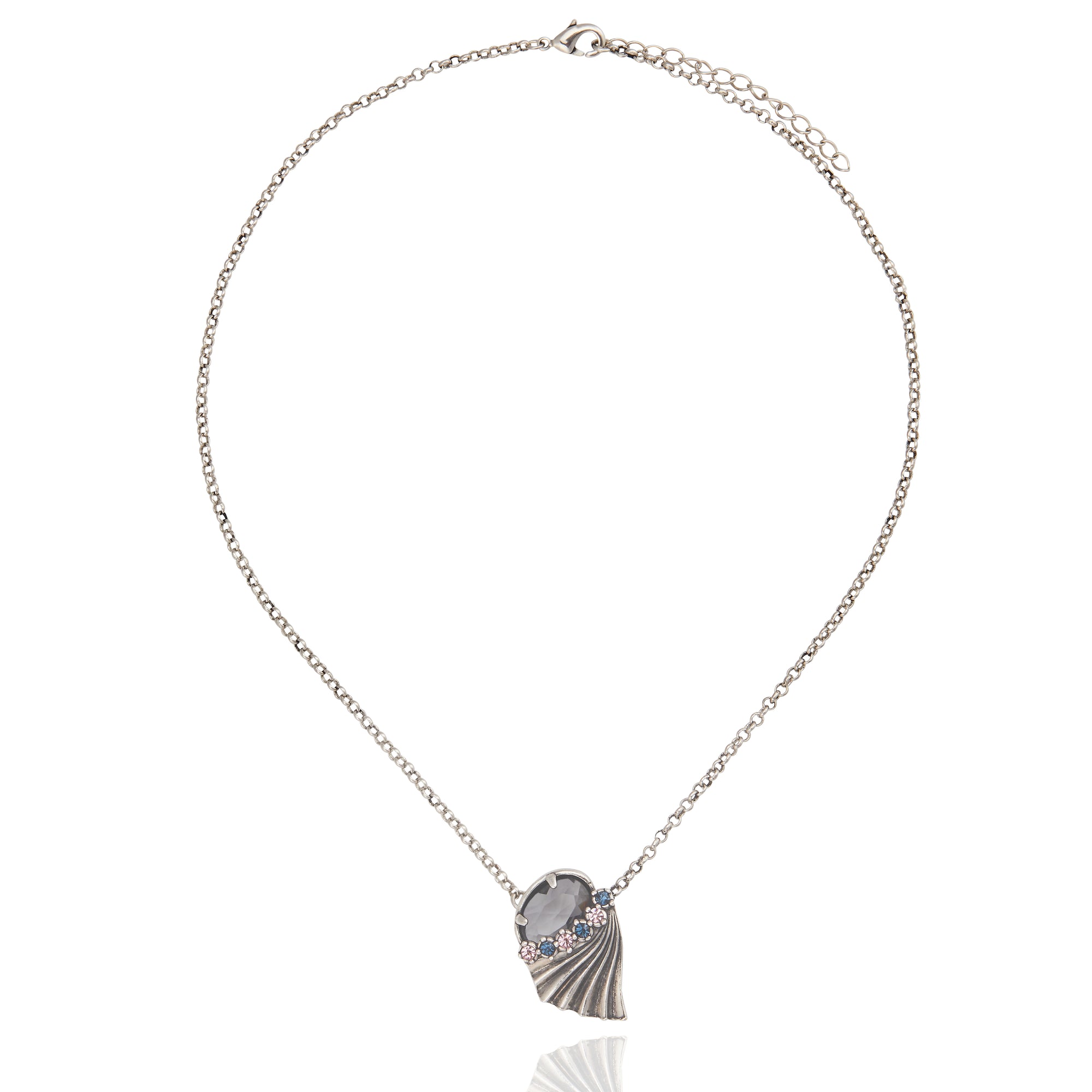 Milano Oval Necklace - Black Diamond