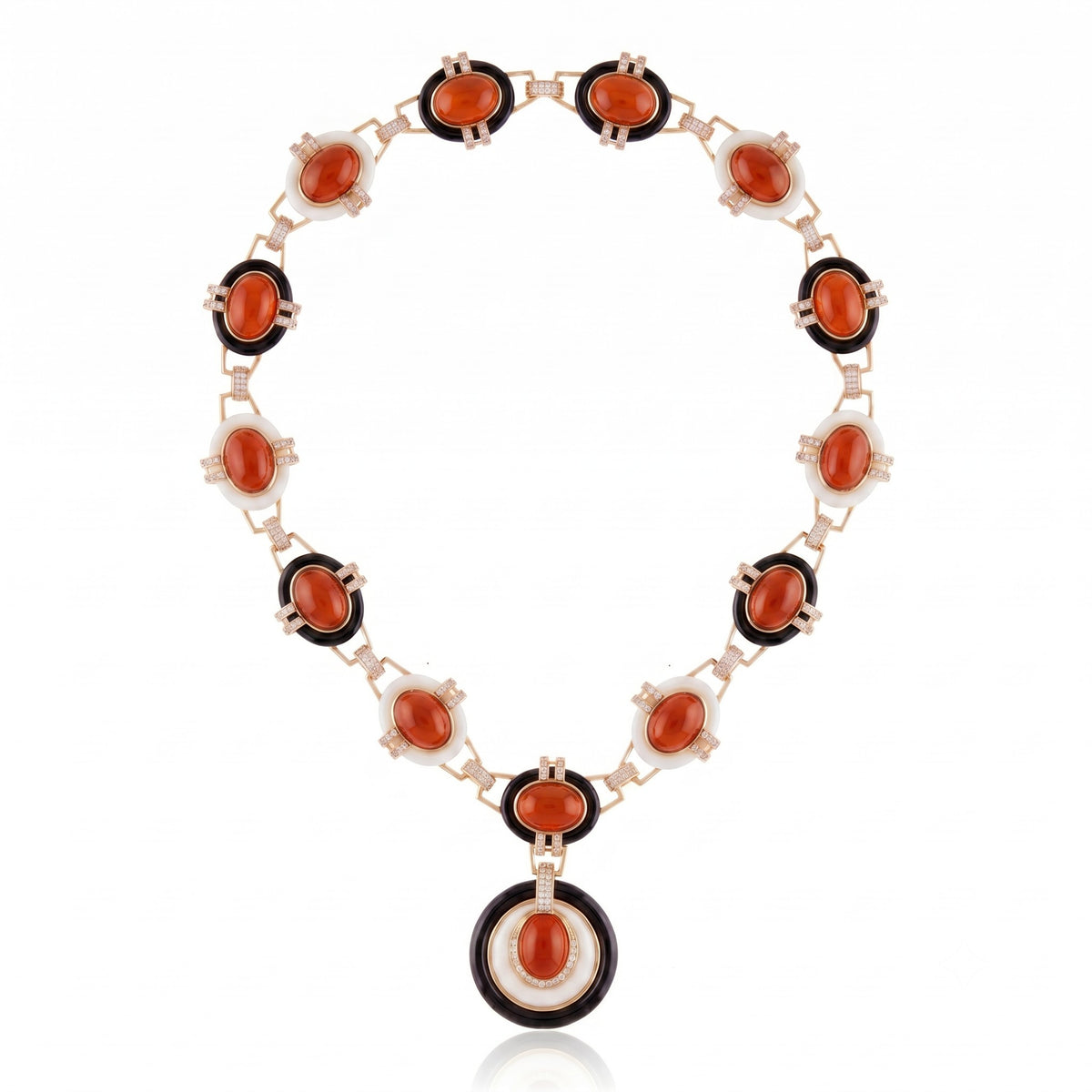 Machu Picchu Necklace Coral