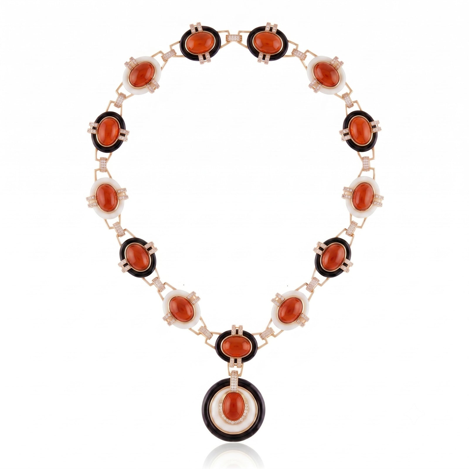 Machu Picchu Necklace Coral