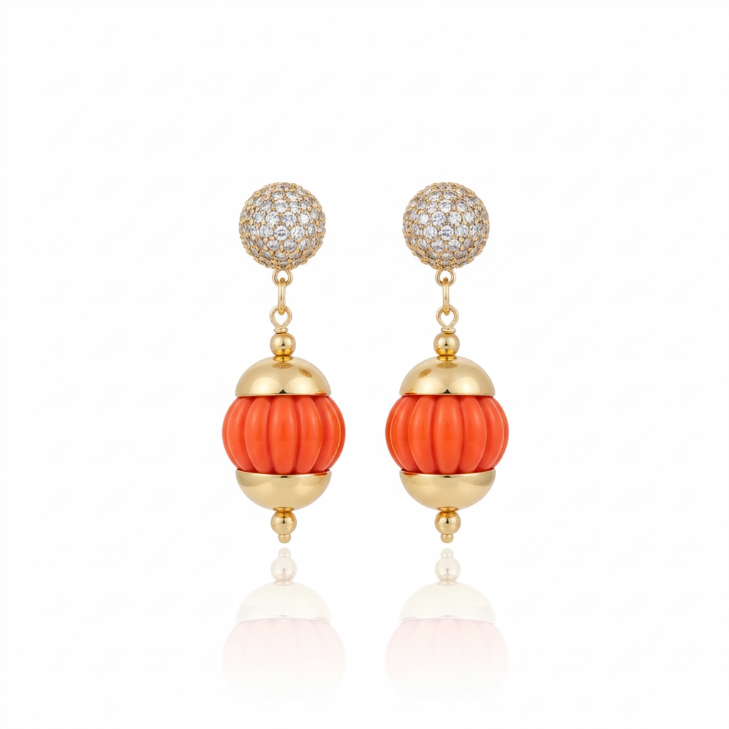 Portinari Earrings Orange