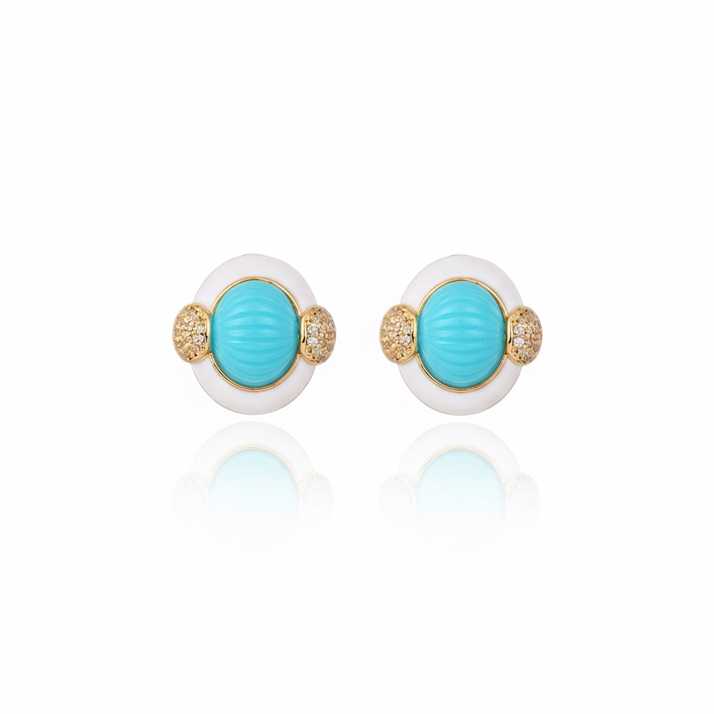 Volpi Earrings Turquoise