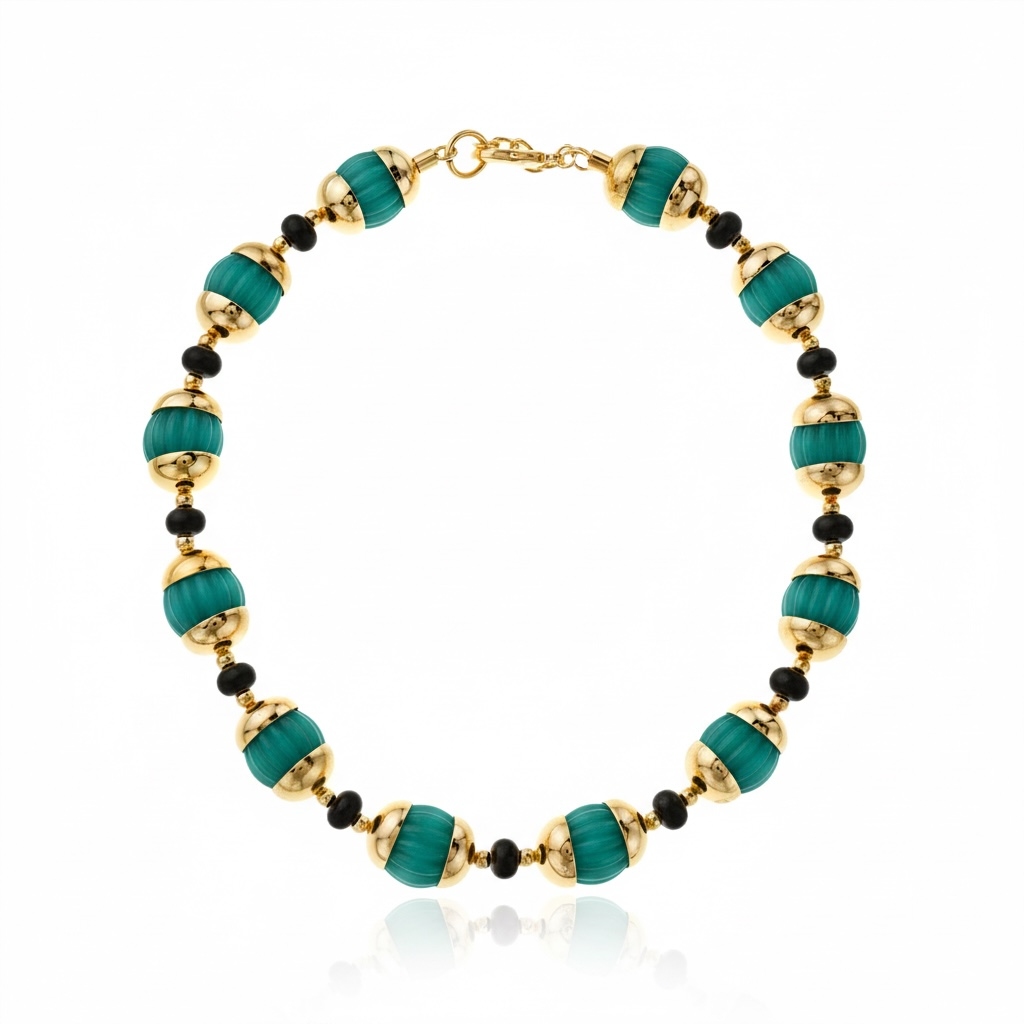 Zina Necklace Green