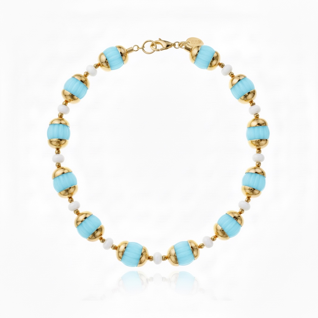 Zina Necklace Turquoise - Cristina Sabatini