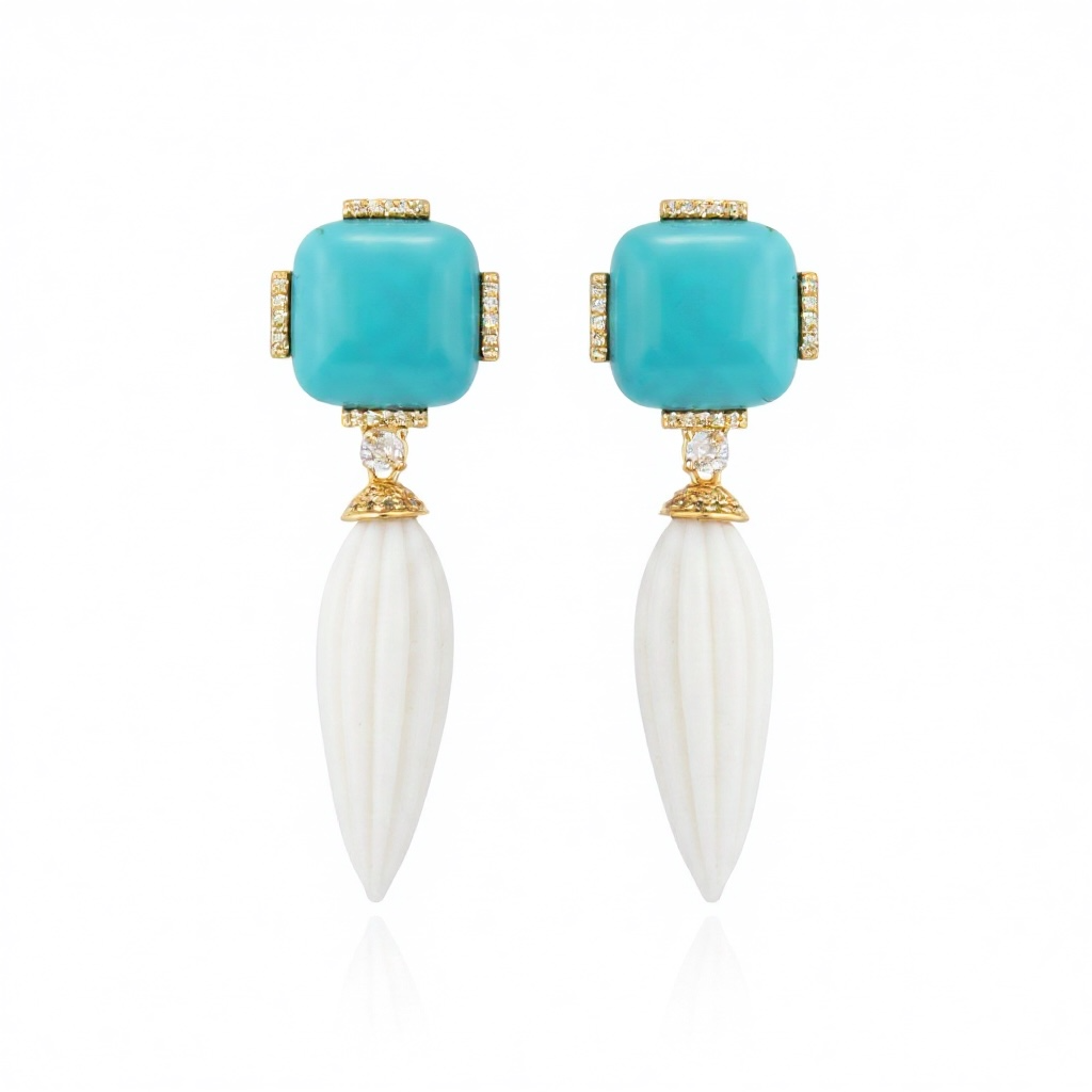 Noemia Earrings Turquoise