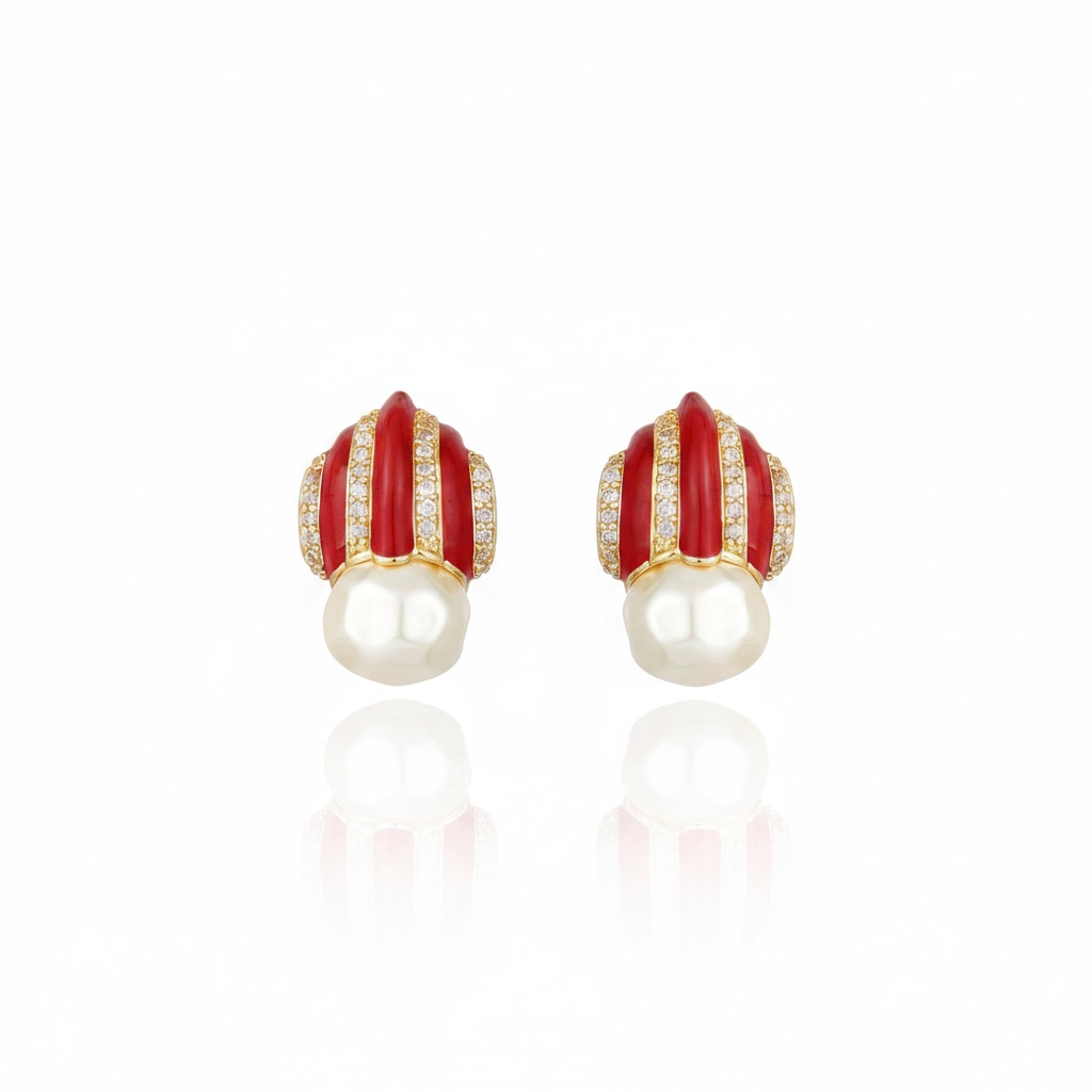 Graz Earrings Red