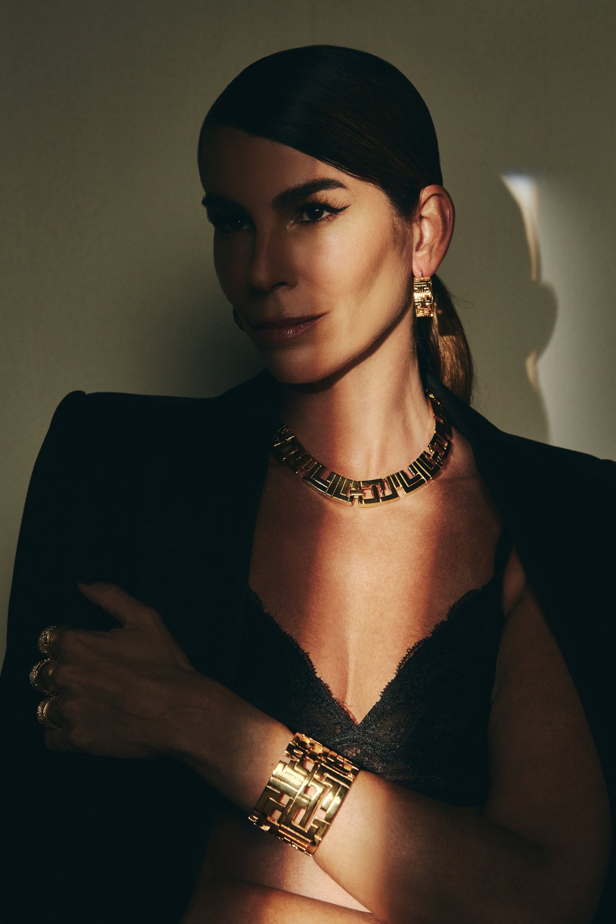 Labyrinth Hoop - Silver