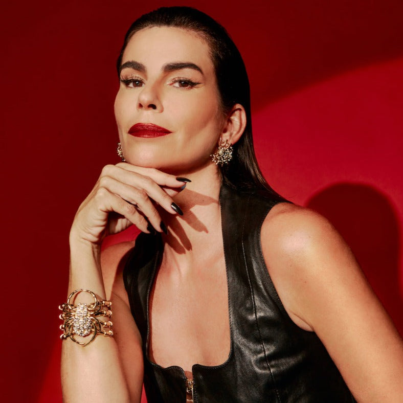 Spiders Web Earring - Gold