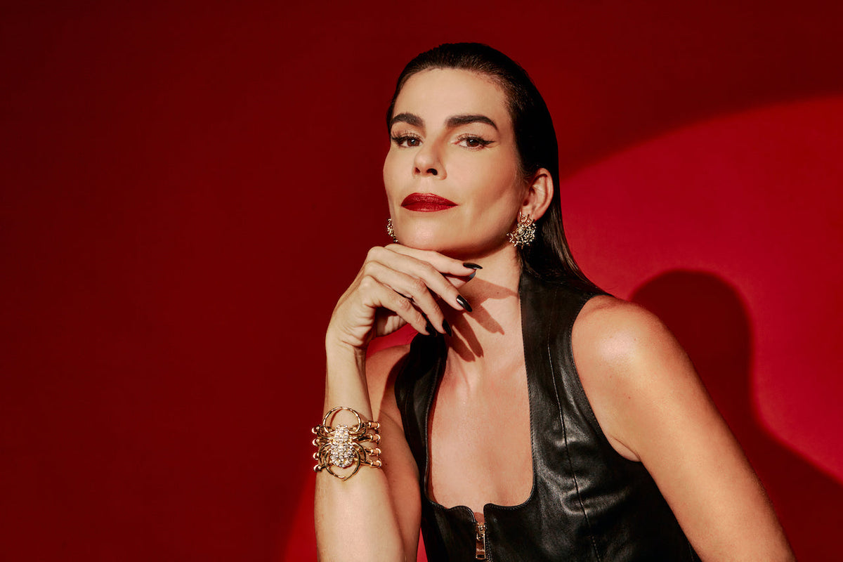 Large Spider Bangle - Gold