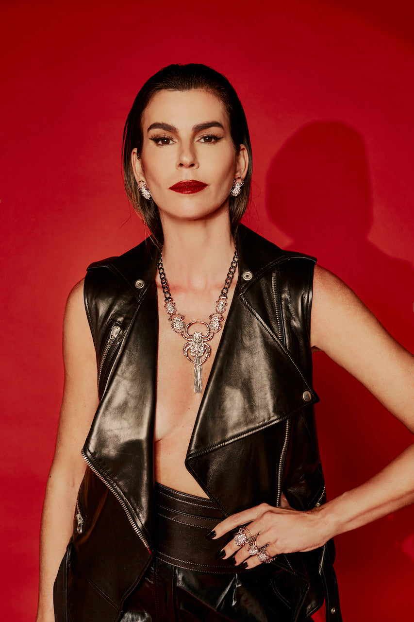 Max Spider Chain Necklace - Silver