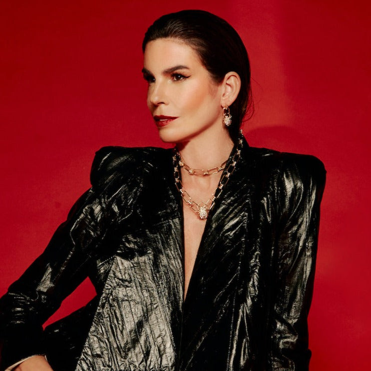 Classic Spider Chain Choker- Silver