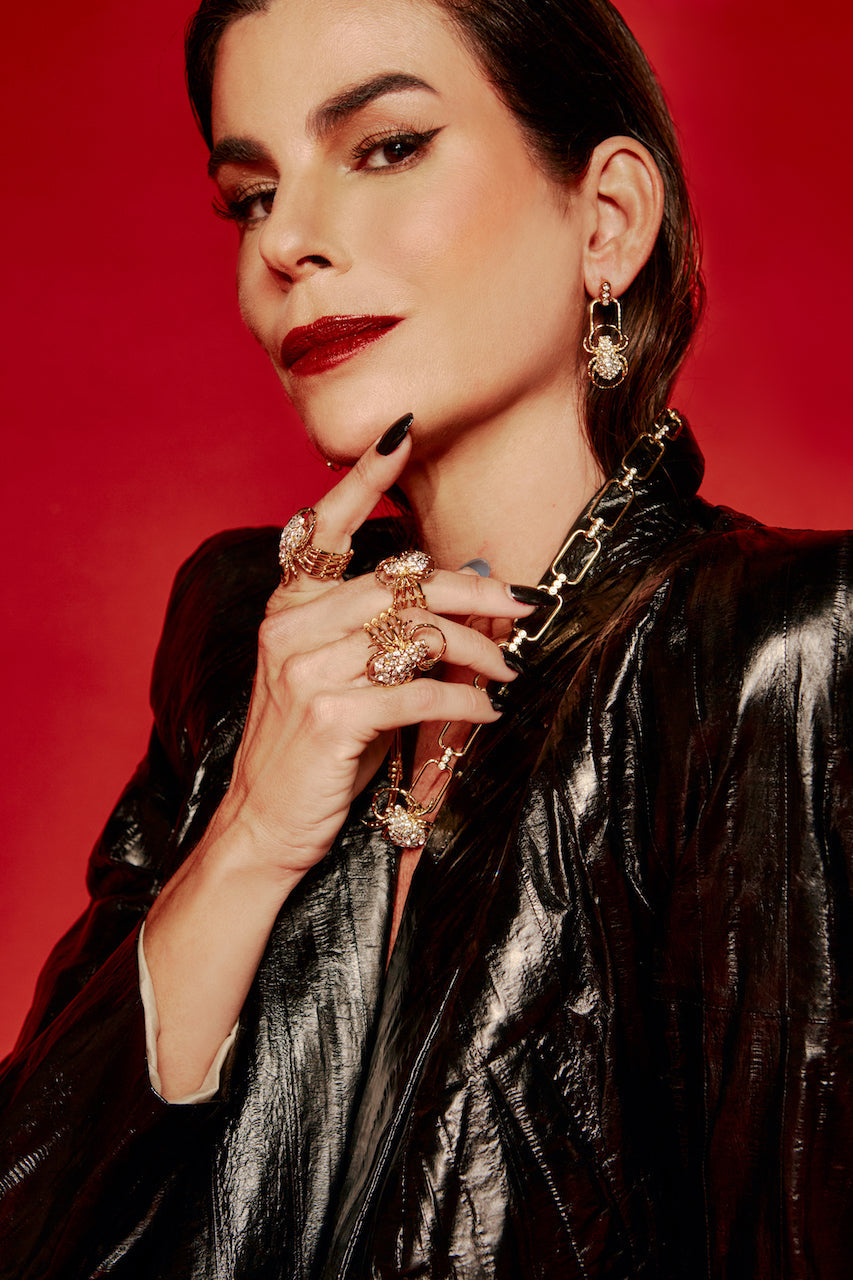 Classic Spider Chain Necklace - Gold