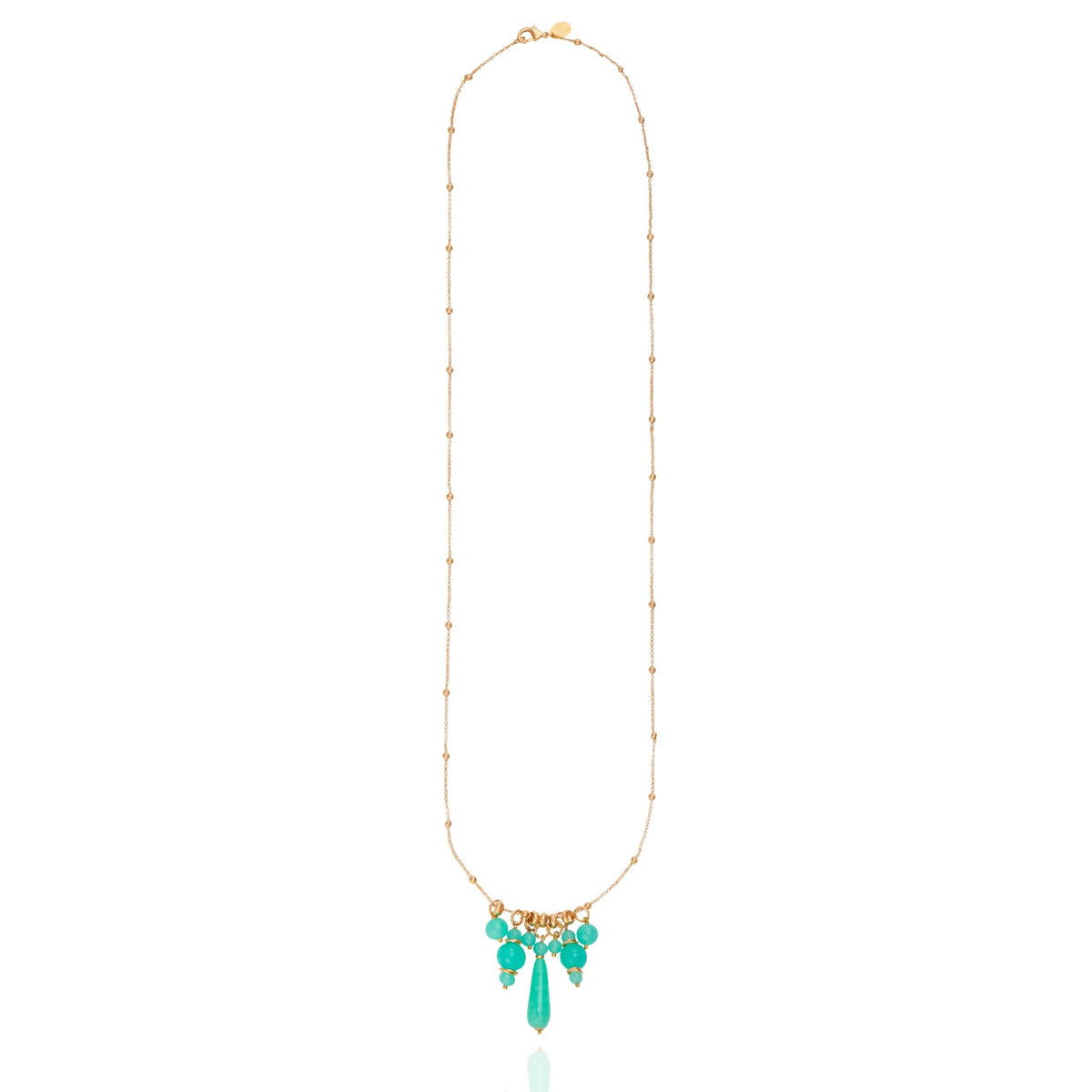 Thailand Drop Necklace - Aqua