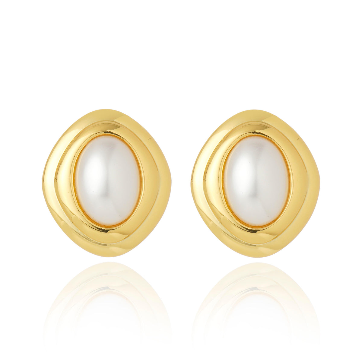 Salerno Earrings Pearl 18K Gold Plated