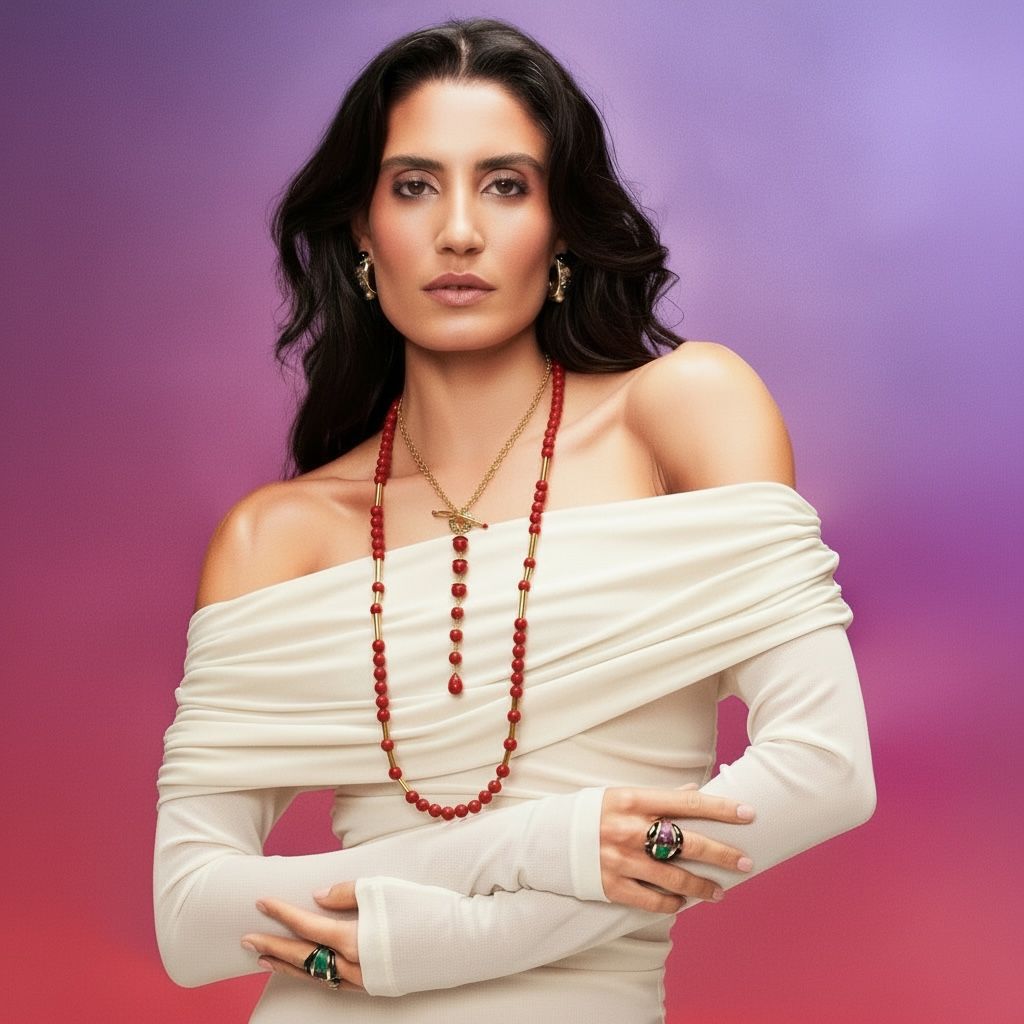 Lago Alba Necklace Red