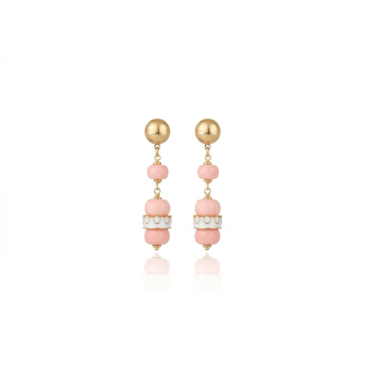 Yolanda Drop Earrings Pink