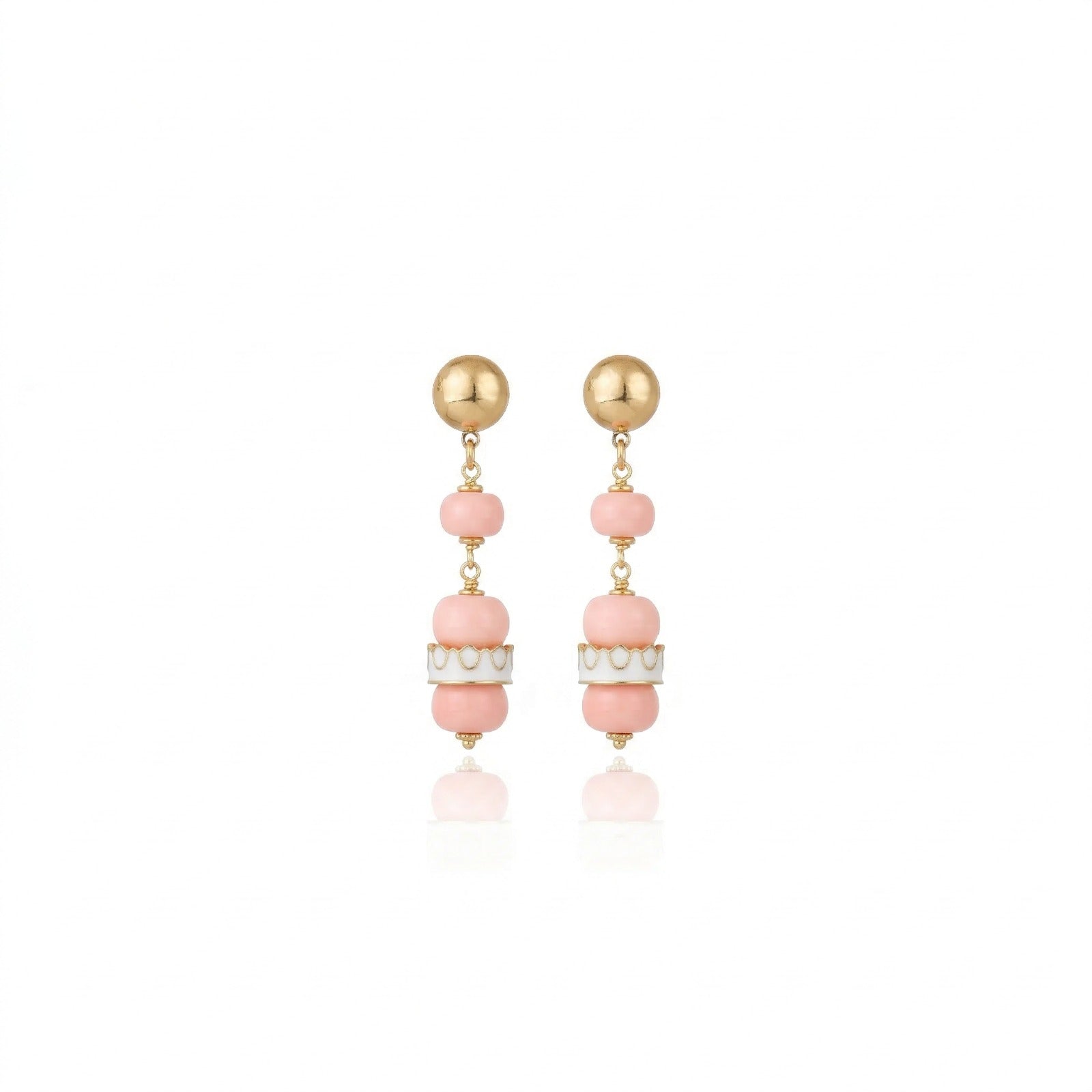 Yolanda Drop Earrings Pink