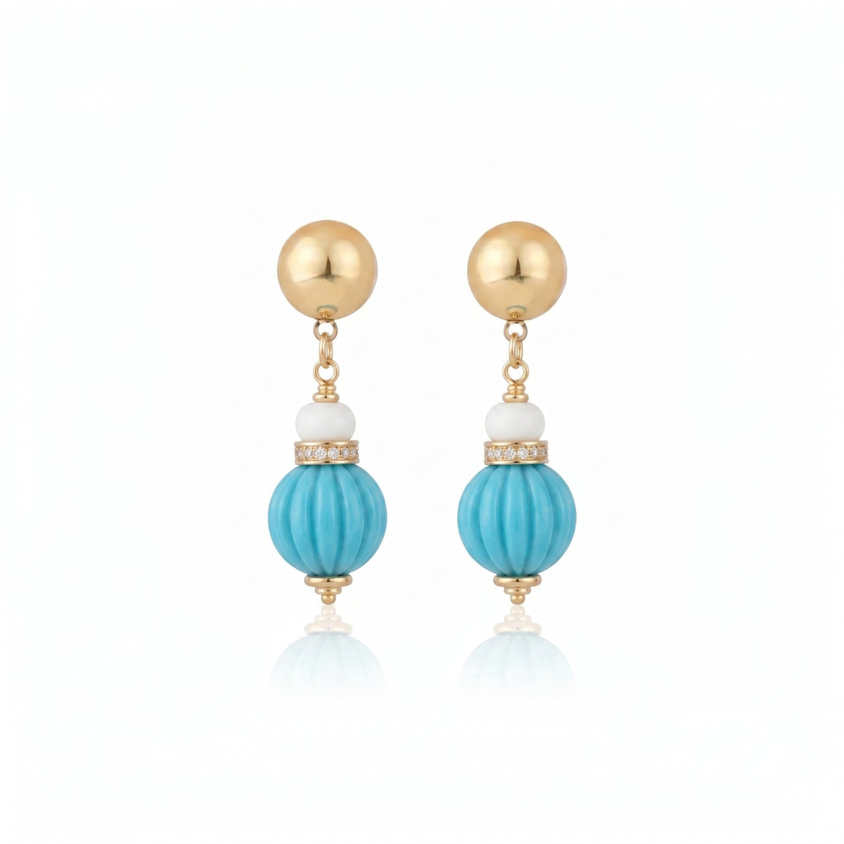 Zina Aita Earrings Turquoise