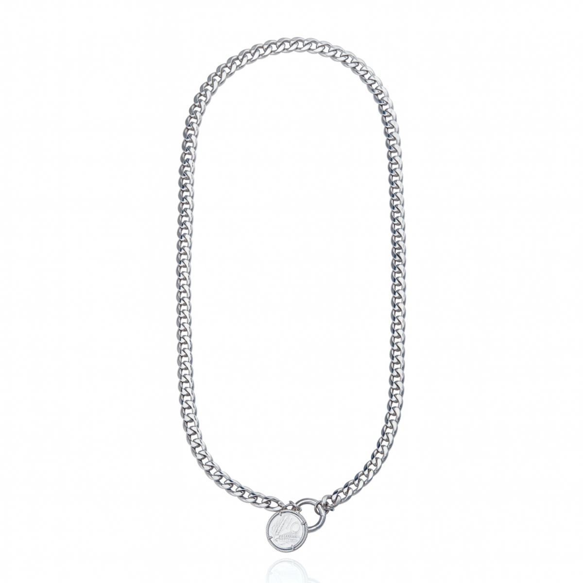 Andrea Necklace Rhodium Plated