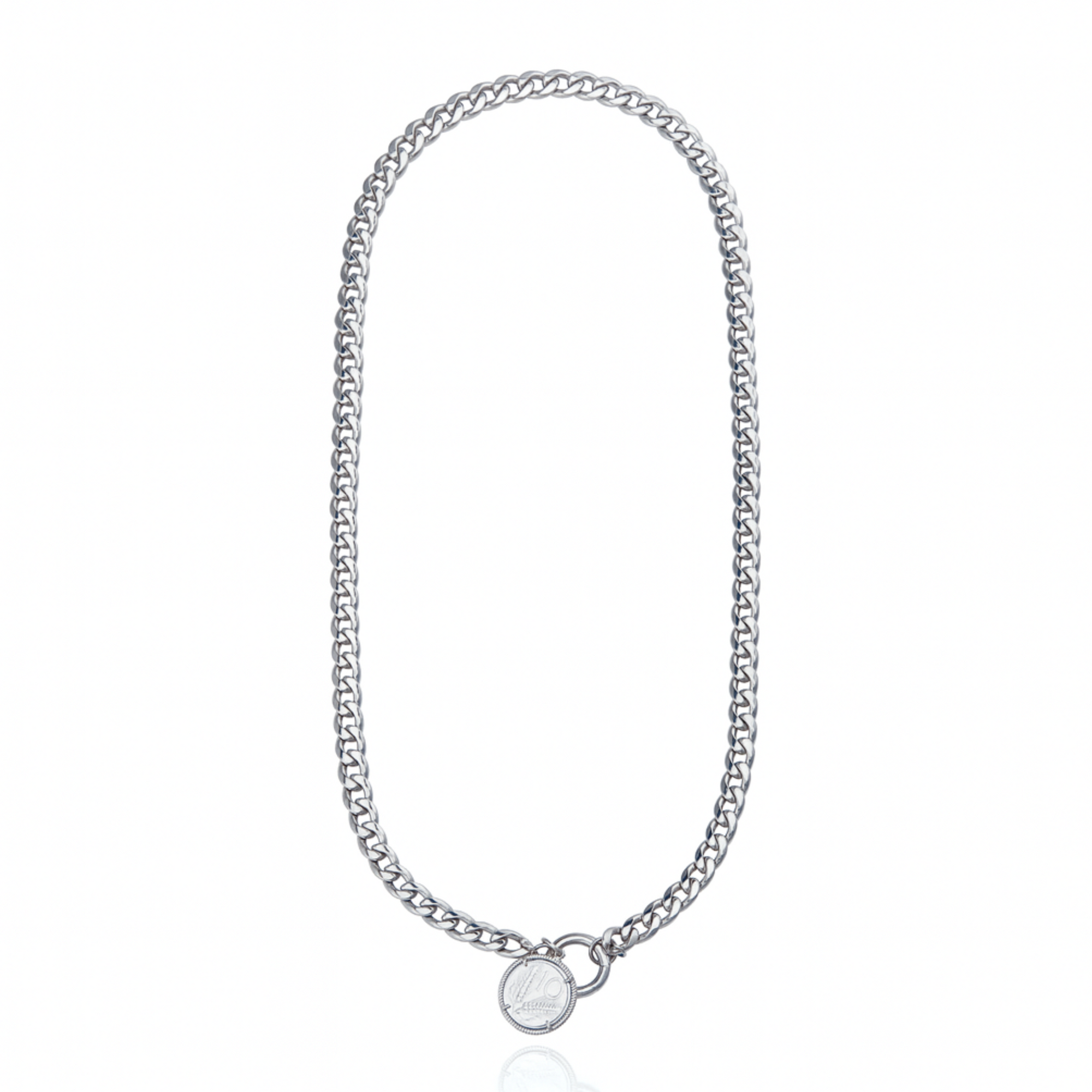 Andrea Necklace Rhodium Plated
