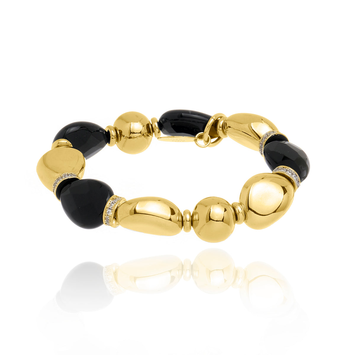 Volutta Bracelet Black and Gold