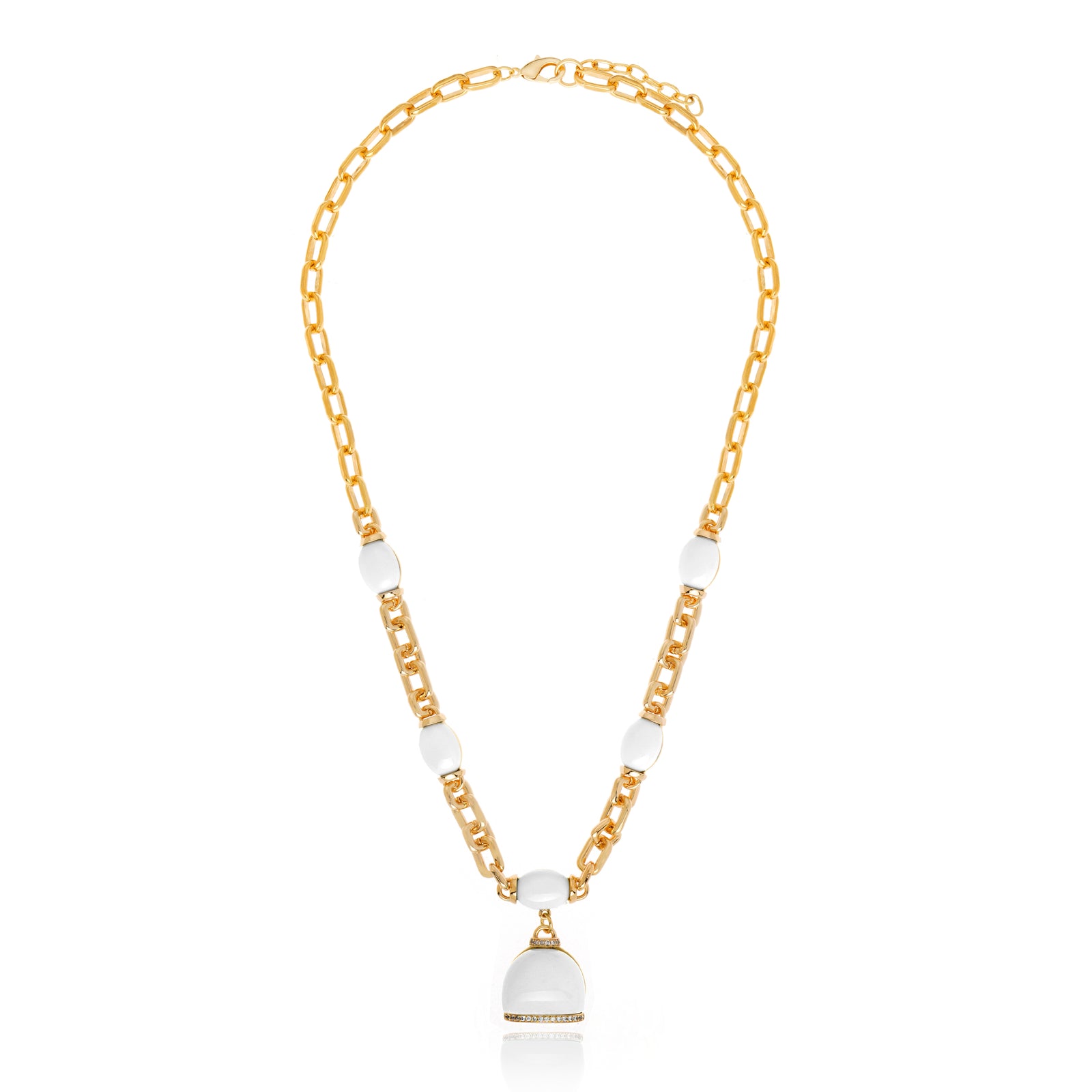 Capri Necklace White Agate