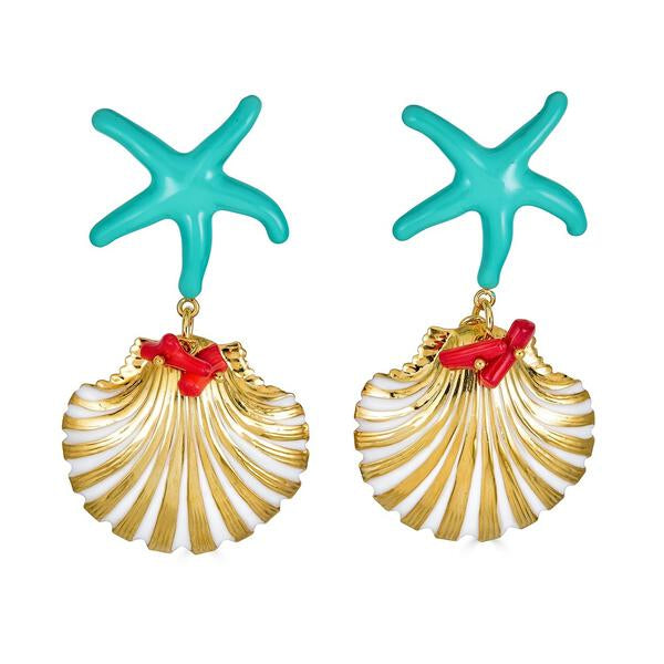 ShellFish Earring - Blue