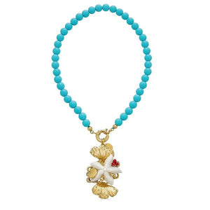 Ocean Stone Necklace - Blue