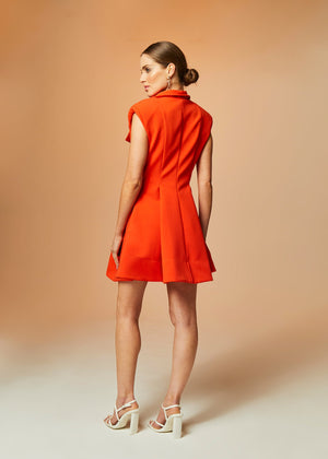 Rory Sleeveless Mini Dress - Orange